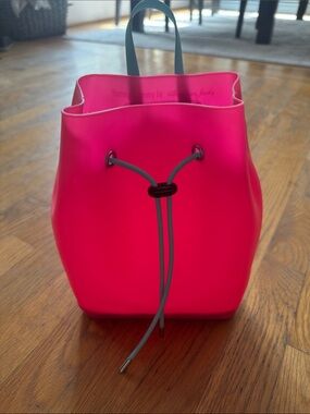 Lighted pink mini backpack